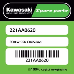 SCREW-CSK-CROS,6X20 Szybka wysyłka