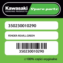 Promocja FENDER-REAR,L.GREEN