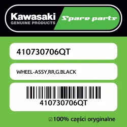 Nie przegap WHEEL-ASSY,RR,G.BLACK