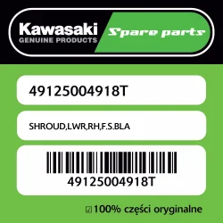 Wysoka jakość SHROUD,LWR,RH,F.S.BLA