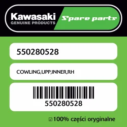 Sprawdź teraz Owiewka górna wewnętrzna prawa Kawasaki