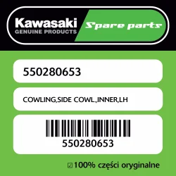Wyprzedaż Owiewka boczna wewnętrzna lewa Kawasaki