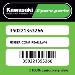 Tylko dziś FENDER-COMP-REAR,B.WH
