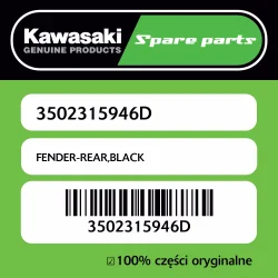 FENDER-REAR,BLACK Taniej