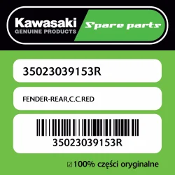 FENDER-REAR,C.C.RED Tani