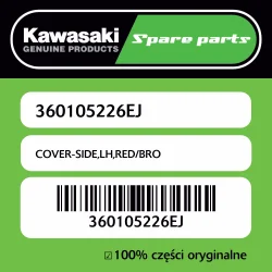 COVER-SIDE,LH,RED/BRO Do wyczerpania zapasów