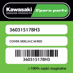 COVER-SIDE,LH,C.W.RED Oferta czasowa