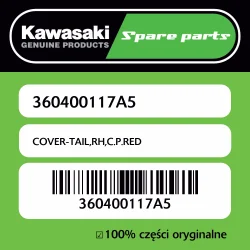 COVER-TAIL,RH,C.P.RED Szybka wysyłka
