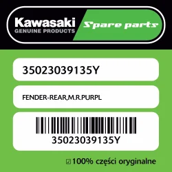 FENDER-REAR,M.R.PURPL Szybka wysyłka