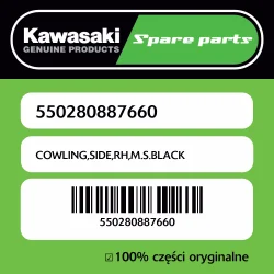Owiewka boczna prawa M.S.BLACK Kawasaki Nowy