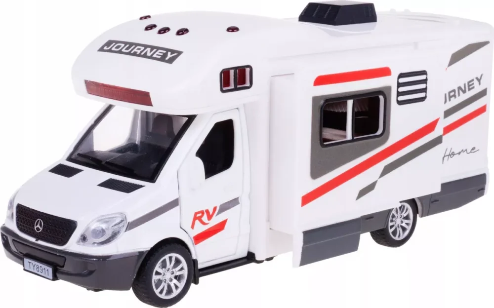 Nowy ZABAWKA "KAMPER Z ALKOWĄ 18 cm ŚWIATŁO I DZWIĘK