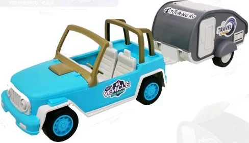 Oferta czasowa ZABAWKA "AUTO TERENOWE Z PRZYCZEPĄ DŻWIĘK 37cm