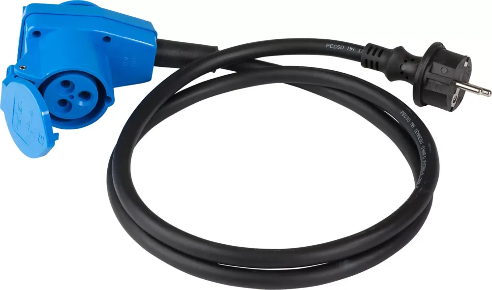 Oferta limitowana PRZYŁĄCZE CEE 1,5 m 230V-CEE KĄTOWE ŻEŃSKIE ADAPTER