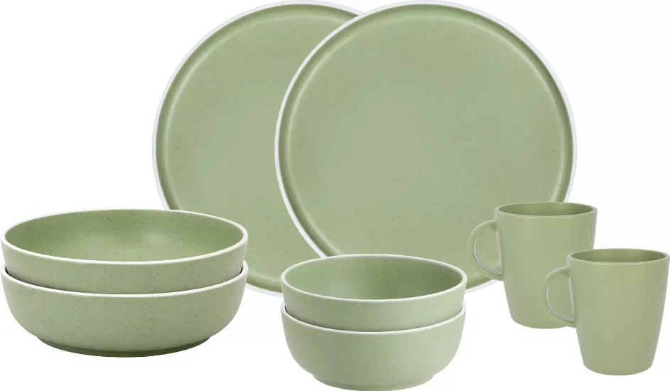 ZESTAW OBIADOWY BRUNNER DOLOMIT GREEN 8 szt. Nowy