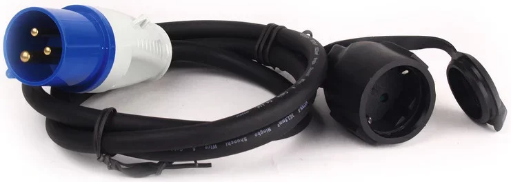 PRZYŁĄCZE CEE 0,4 m 230V-CEE PROSTE MĘSKIE ADAPTER Premium