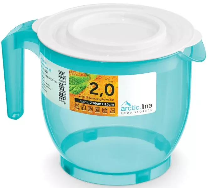 POJEMNIK PLASTIKOWY DZBANEK 2.0l Z UCHWYTEM Obniżka ceny